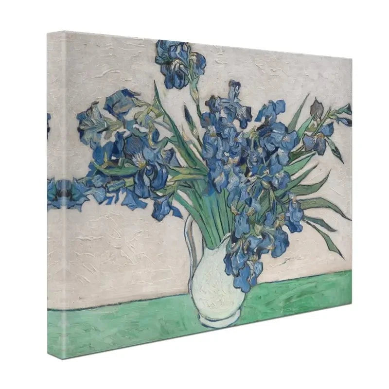 Irises Vase Canvas Print Irises Vase Canvas Print wall art product Vincent Van Gogh