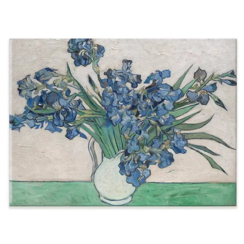 Irises Vase Canvas Print Irises Vase Canvas Print wall art product Vincent Van Gogh