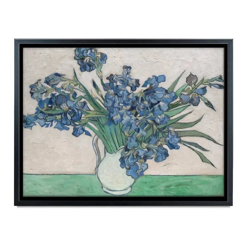 Irises Vase Canvas Print Irises Vase Canvas Print wall art product Vincent Van Gogh