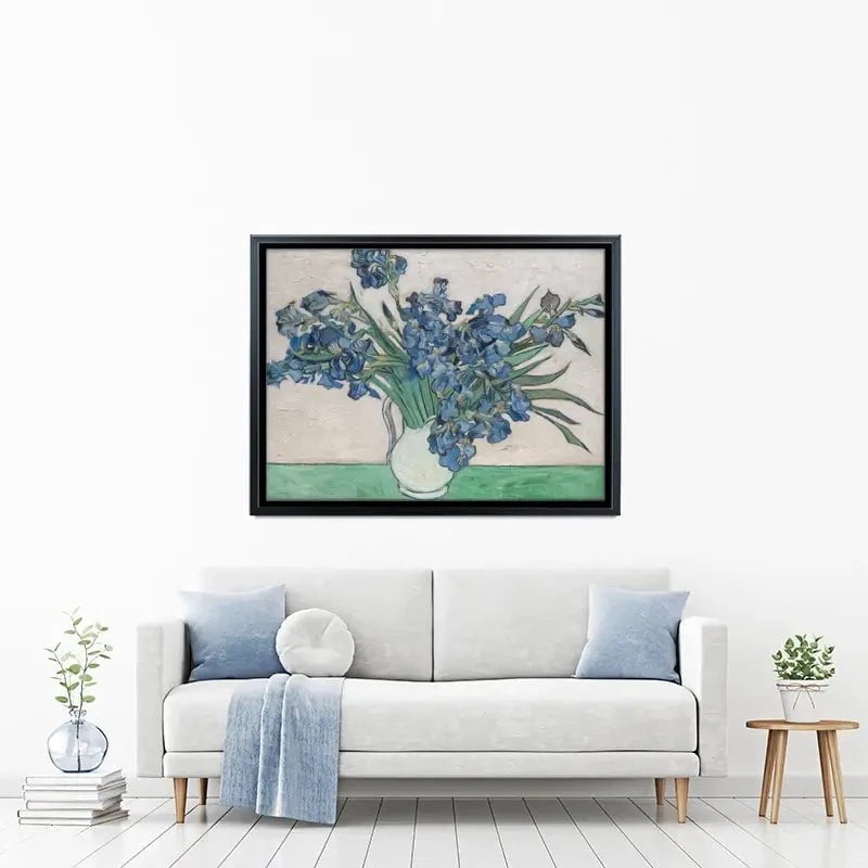 Irises Vase Canvas Print Irises Vase Canvas Print wall art product Vincent Van Gogh