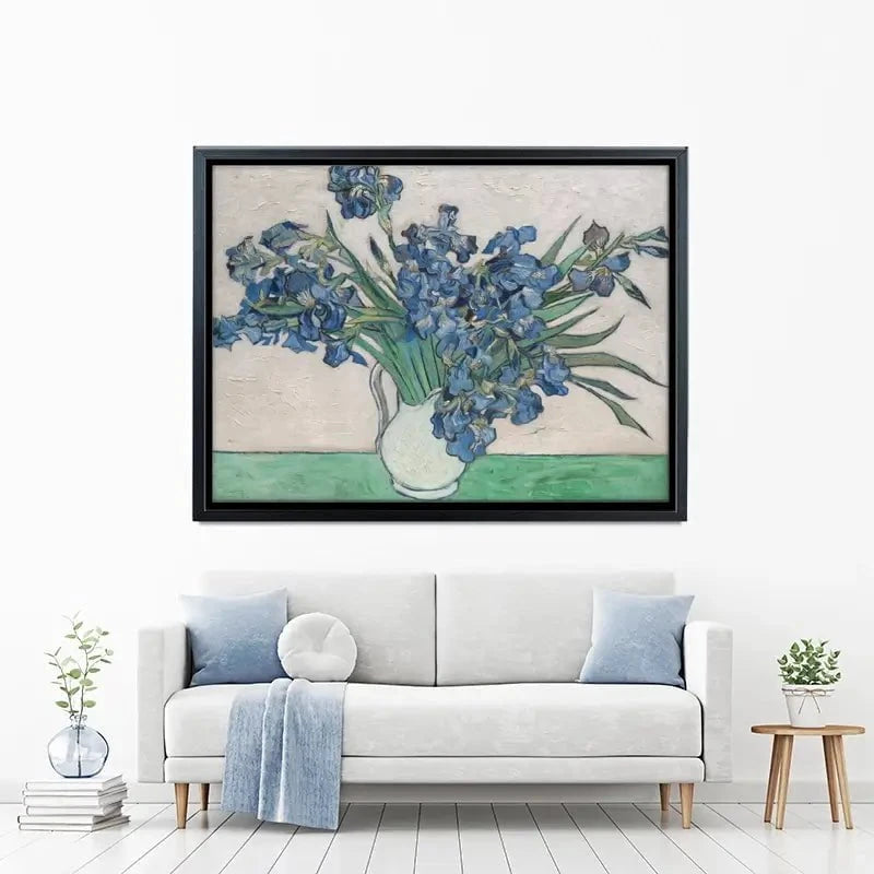 Irises Vase Canvas Print Irises Vase Canvas Print wall art product Vincent Van Gogh