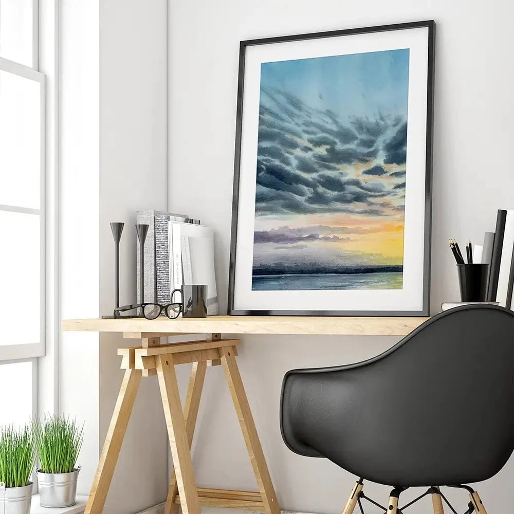 Island Sunset Framed Art Print Island Sunset Framed Art Print wall art product Grace Popp