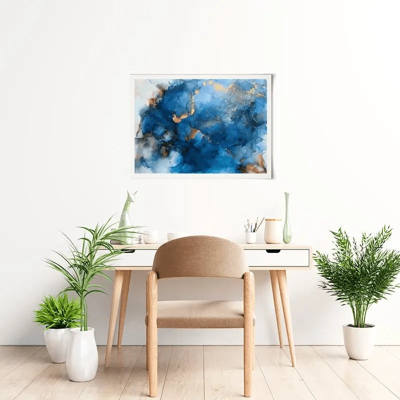 It's All Blue Art Print It's All Blue Art Print wall art product Violeta Allaberdieva