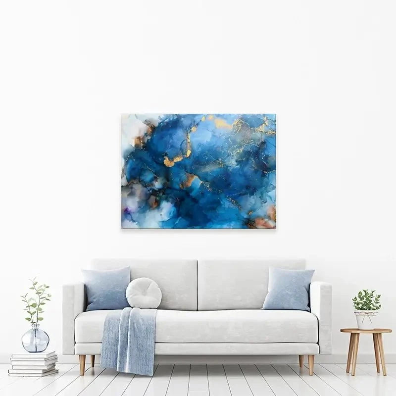 It's All Blue Canvas Print It's All Blue Canvas Print wall art product Violeta Allaberdieva