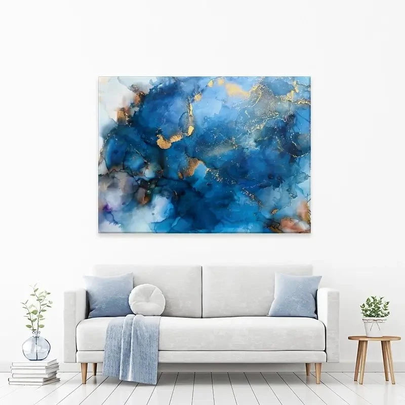 It's All Blue Canvas Print It's All Blue Canvas Print wall art product Violeta Allaberdieva