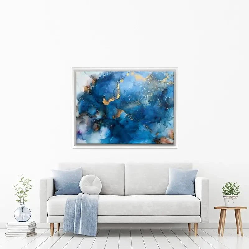 It's All Blue Canvas Print It's All Blue Canvas Print wall art product Violeta Allaberdieva