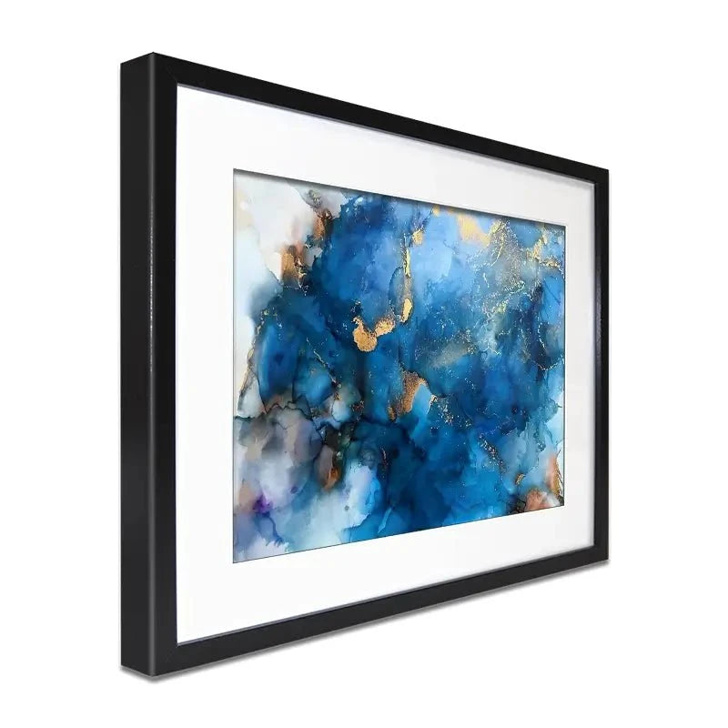 It's All Blue Framed Art Print It's All Blue Framed Art Print wall art product Violeta Allaberdieva