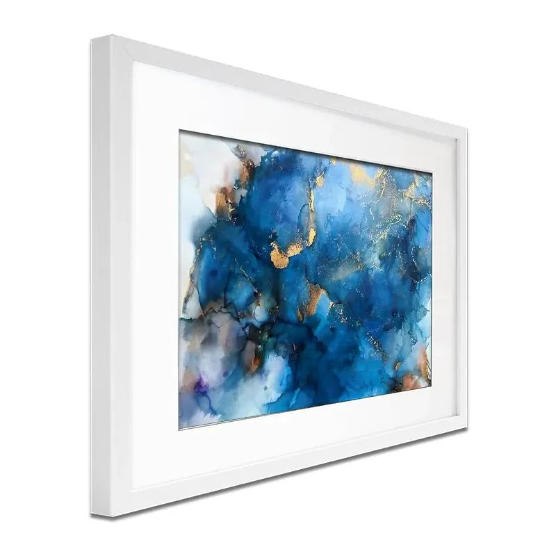 It's All Blue Framed Art Print It's All Blue Framed Art Print wall art product Violeta Allaberdieva