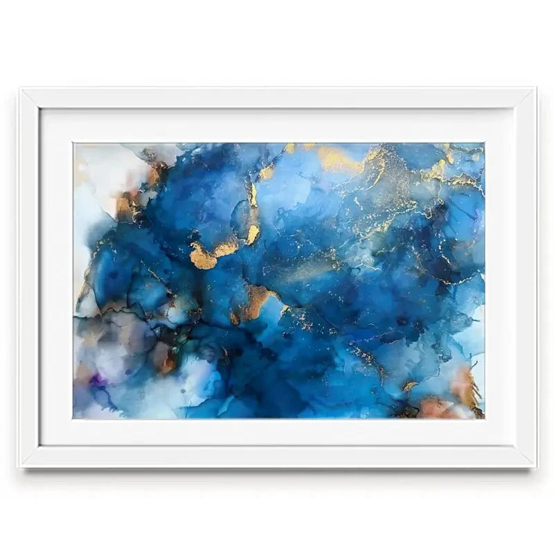 It's All Blue Framed Art Print It's All Blue Framed Art Print wall art product Violeta Allaberdieva
