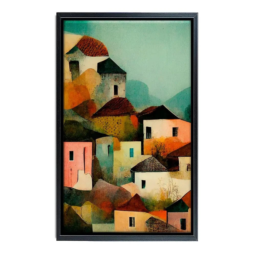 Italian Village Canvas Print Italian Village Canvas Print wall art product Treechild