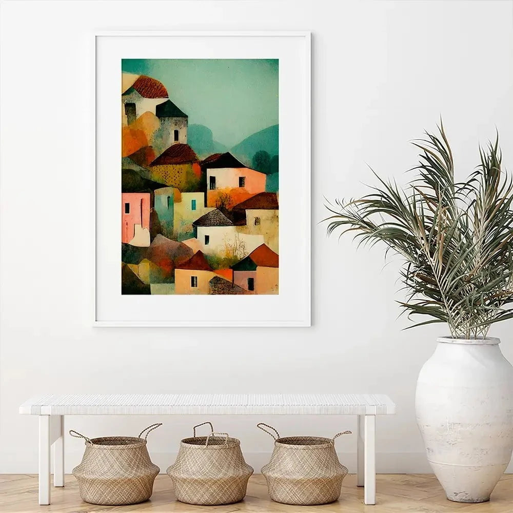 Italian Village Framed Art Print Italian Village Framed Art Print wall art product Treechild