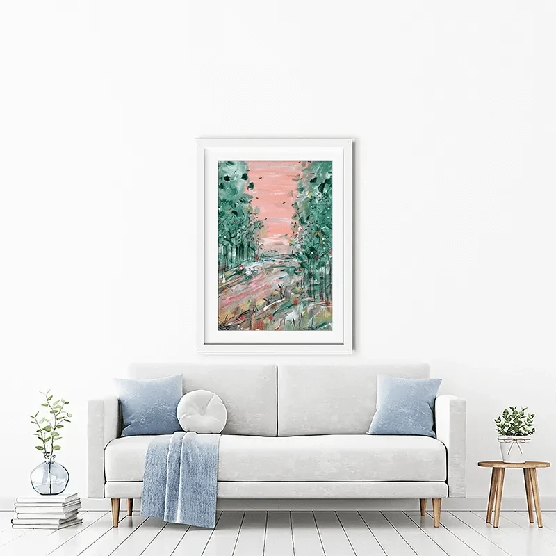 January Walks Framed Art Print January Walks Framed Art Print wall art product Charlotte Anna Reed