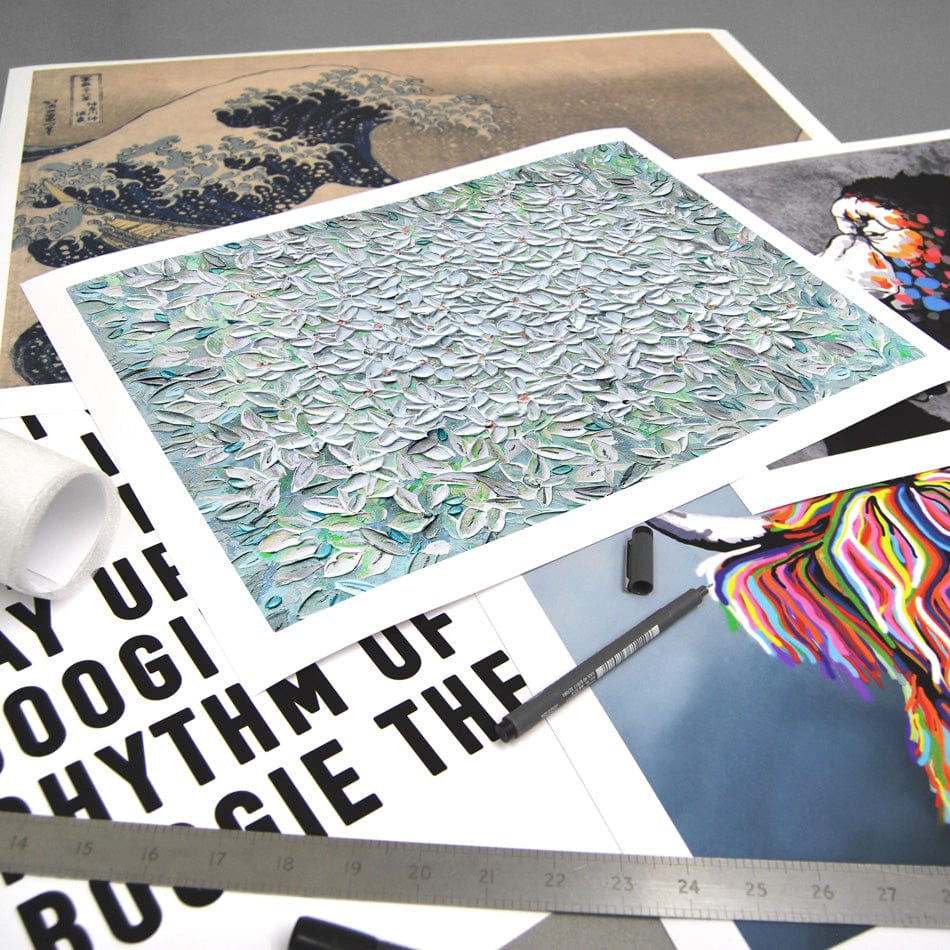 Jasmine Mint Green Art Print wall art product Expression By Nada