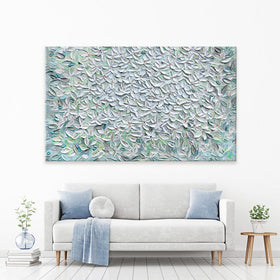 Jasmine Mint Green Canvas Print wall art product Expression By Nada
