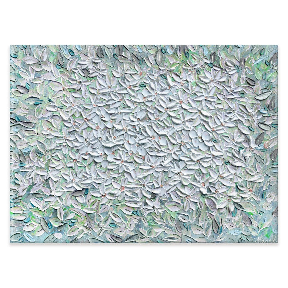 Jasmine Mint Green Canvas Print wall art product Expression By Nada