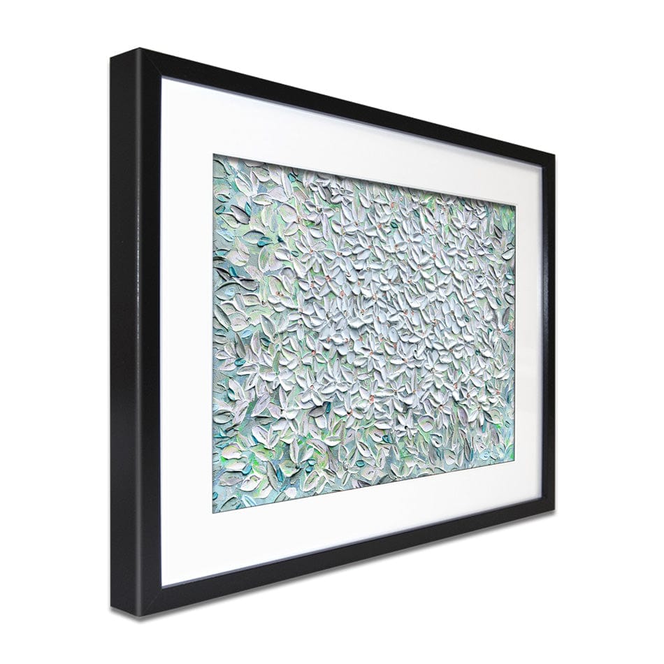 Jasmine Mint Green Framed Art Print wall art product Expression By Nada