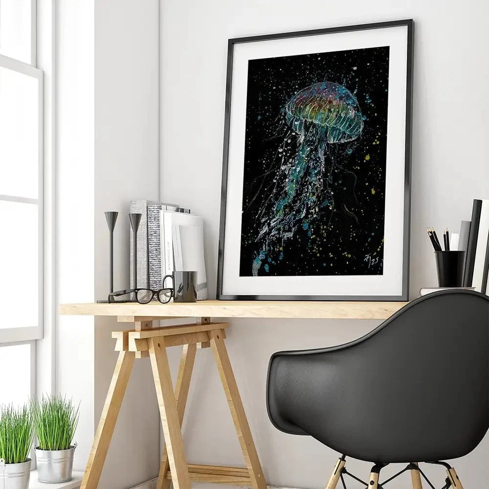 Jellyfish Framed Art Print Jellyfish Framed Art Print wall art product Jamie Taylor