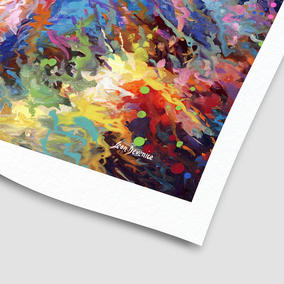 Jellyfish Serenade Art Print wall art product Leon Devenice