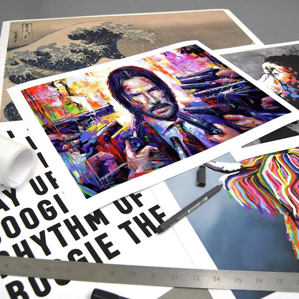 John Wick Art Print John Wick Art Print wall art product Leon Devenice