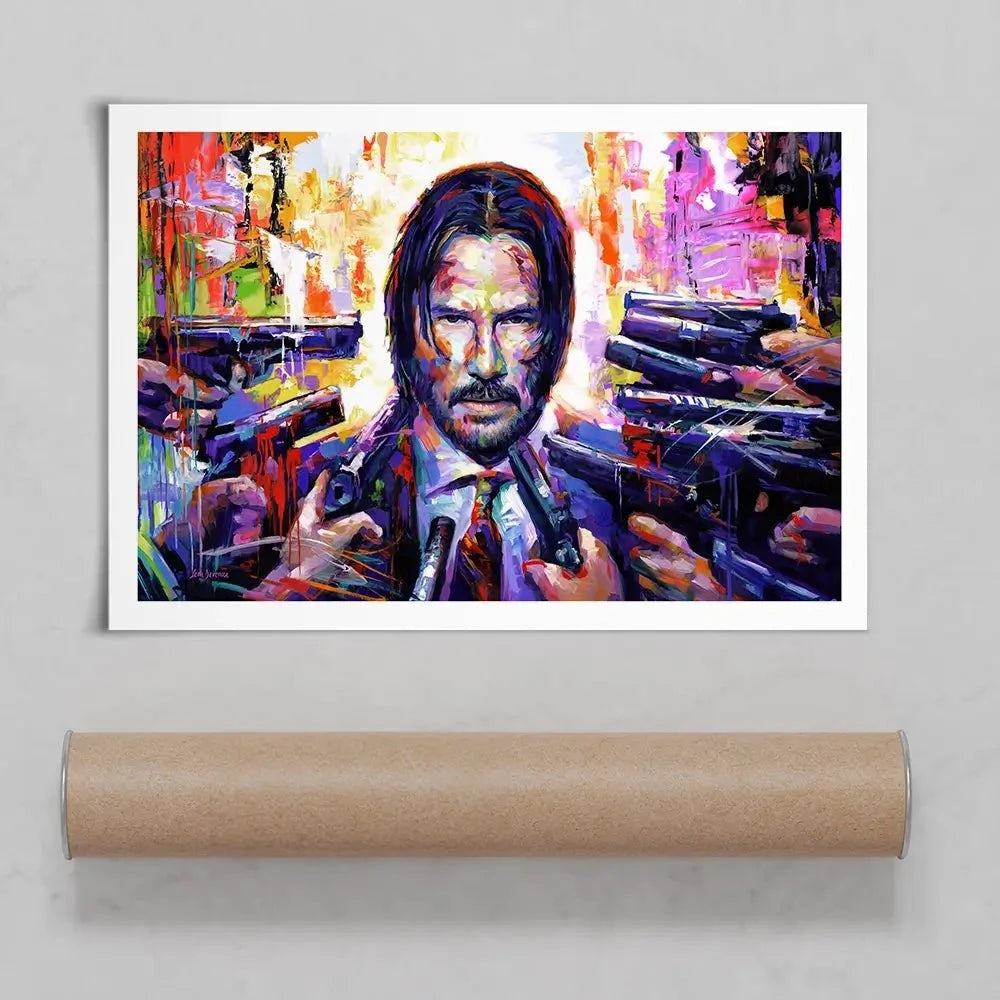 John Wick Art Print John Wick Art Print wall art product Leon Devenice