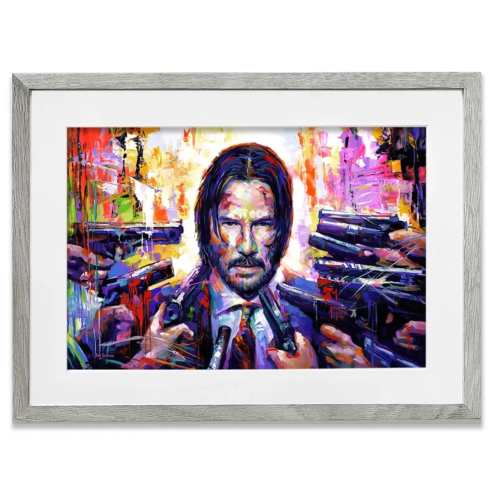 John Wick Framed Art Print John Wick Framed Art Print wall art product Leon Devenice