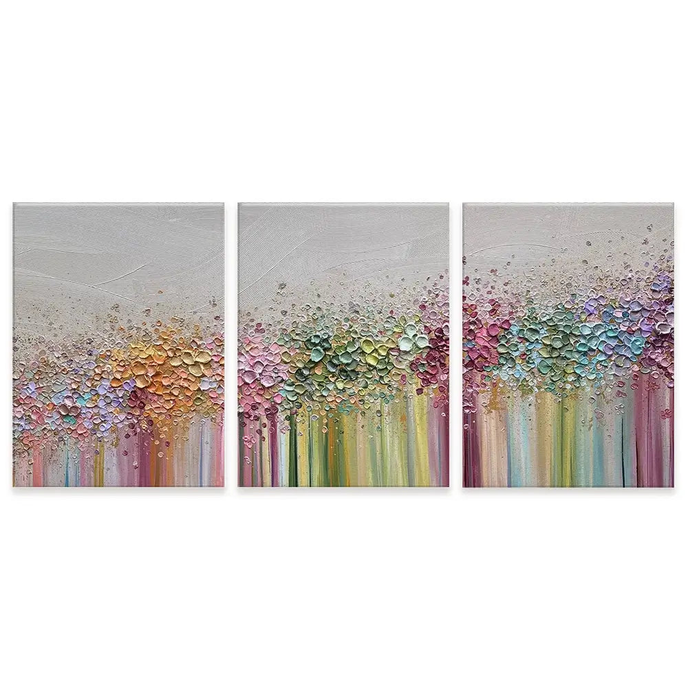 Journey Of Colour Trio Canvas Print Journey Of Colour Trio Canvas Print wall art product Nada Khatib