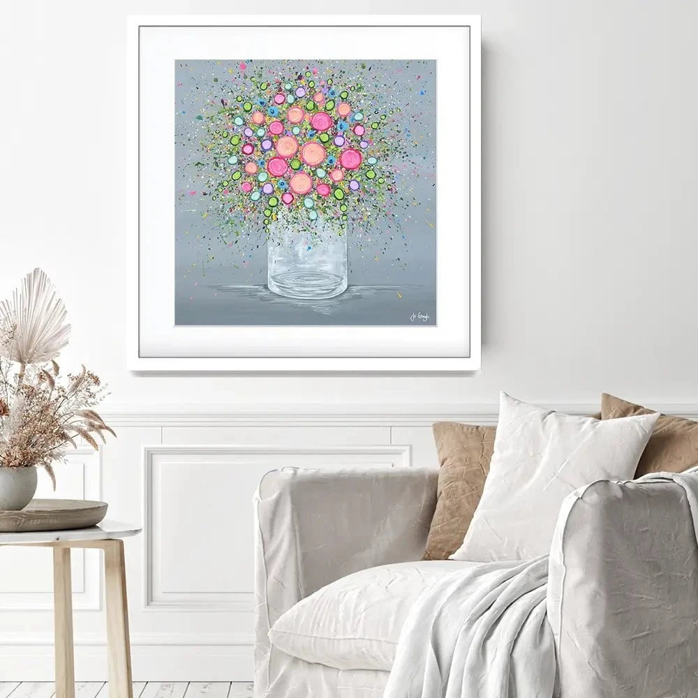 Joy In Every Bloom Framed Art Print Joy In Every Bloom Framed Art Print wall art product Jo Gough