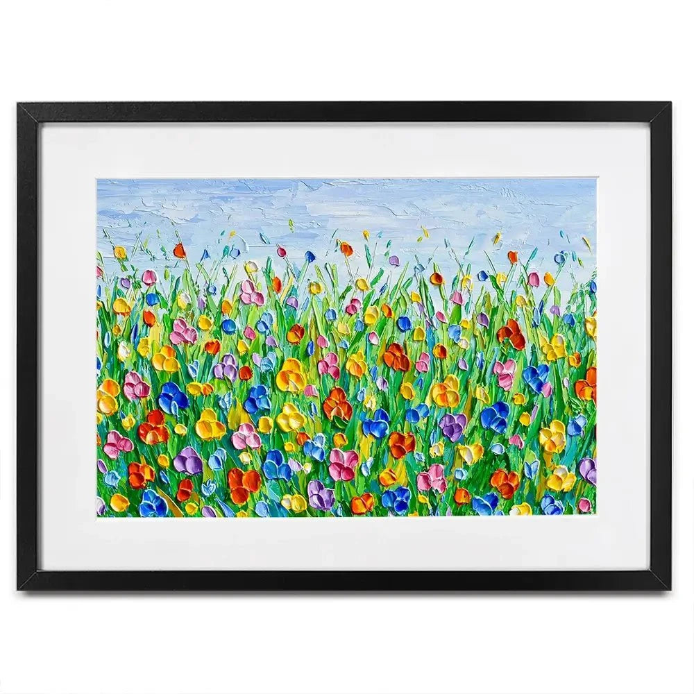 Joyful Meadow 2 Framed Art Print Joyful Meadow 2 Framed Art Print wall art product Olga Tkachyk