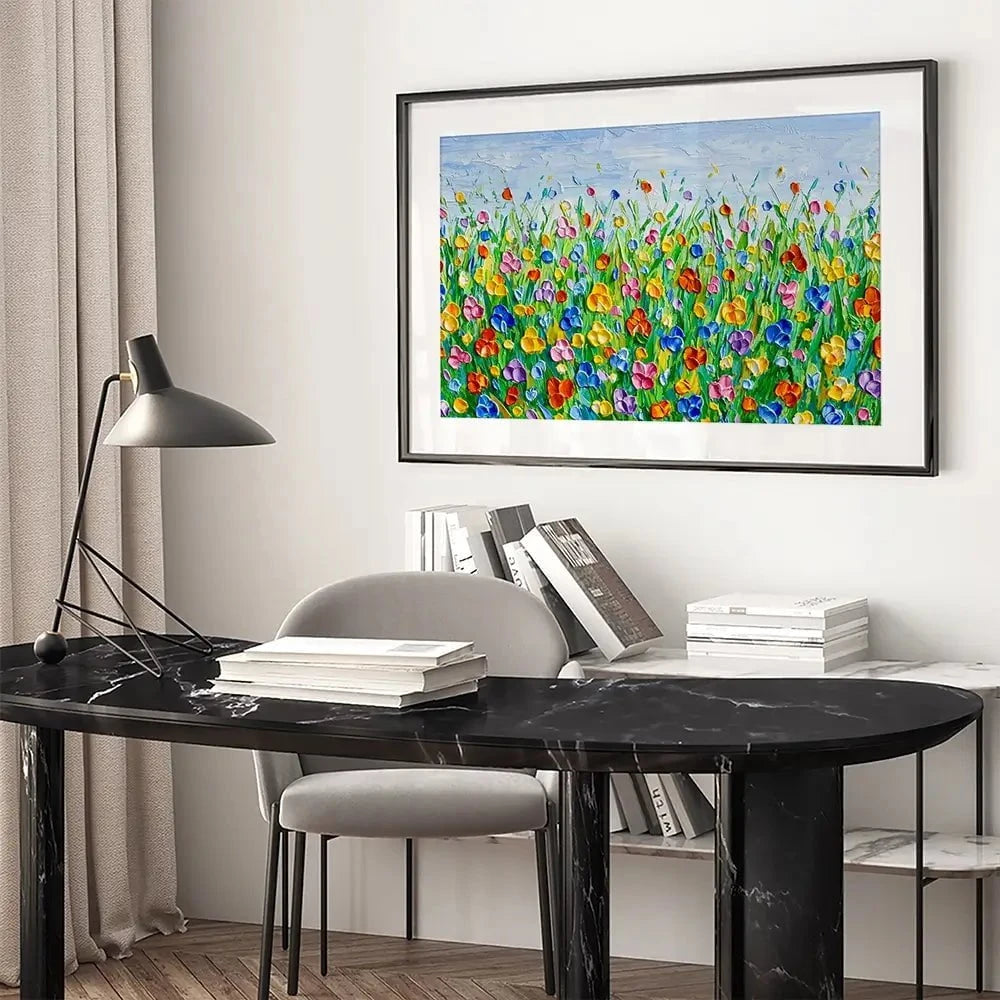 Joyful Meadow 2 Framed Art Print Joyful Meadow 2 Framed Art Print wall art product Olga Tkachyk