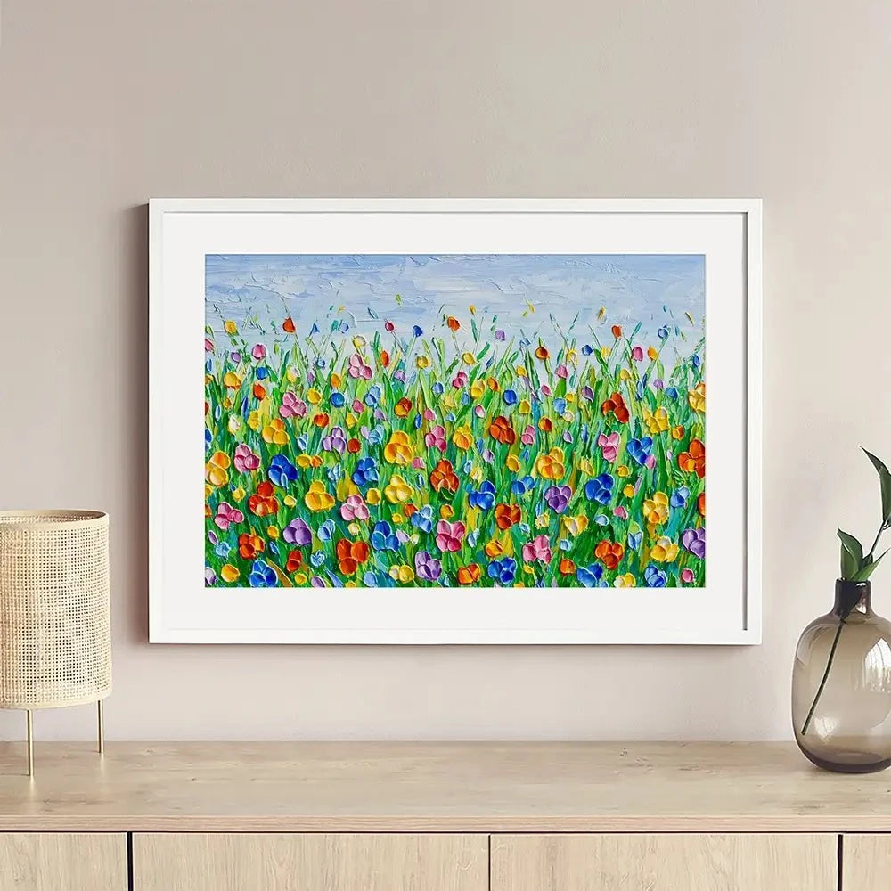 Joyful Meadow 2 Framed Art Print Joyful Meadow 2 Framed Art Print wall art product Olga Tkachyk