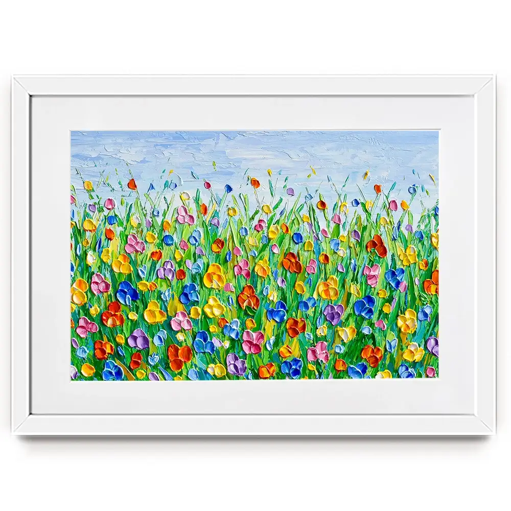 Joyful Meadow 2 Framed Art Print Joyful Meadow 2 Framed Art Print wall art product Olga Tkachyk