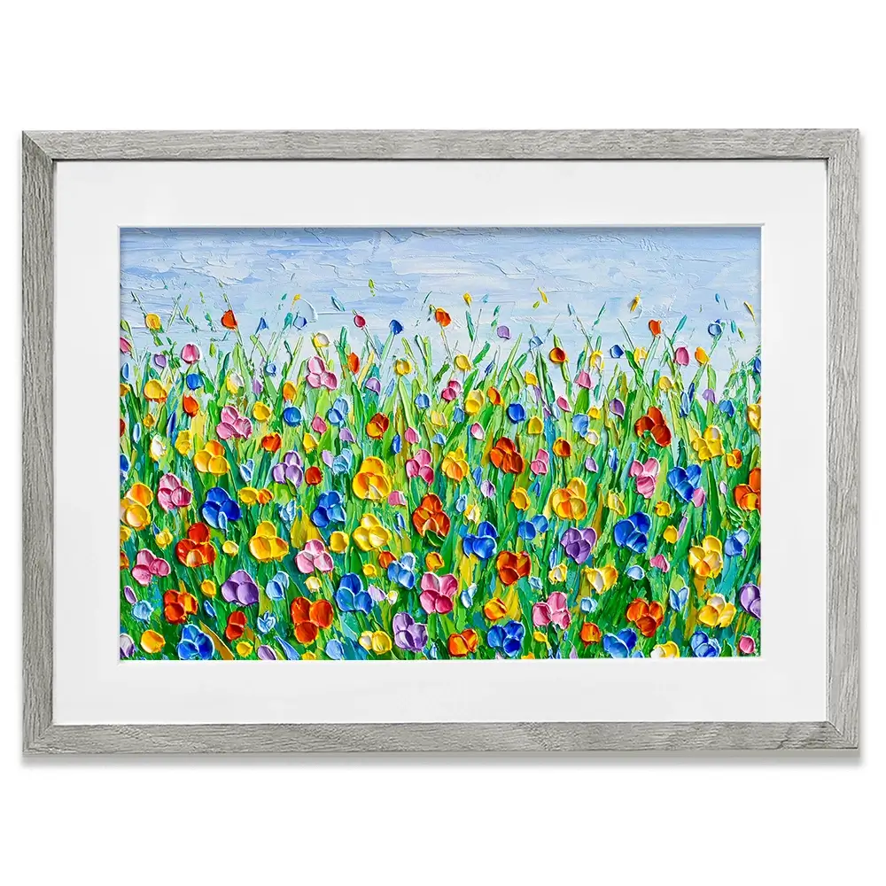 Joyful Meadow 2 Framed Art Print Joyful Meadow 2 Framed Art Print wall art product Olga Tkachyk