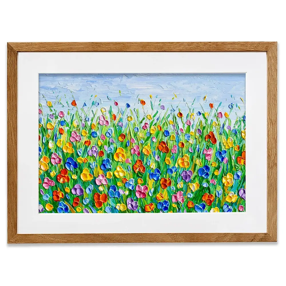 Joyful Meadow 2 Framed Art Print Joyful Meadow 2 Framed Art Print wall art product Olga Tkachyk