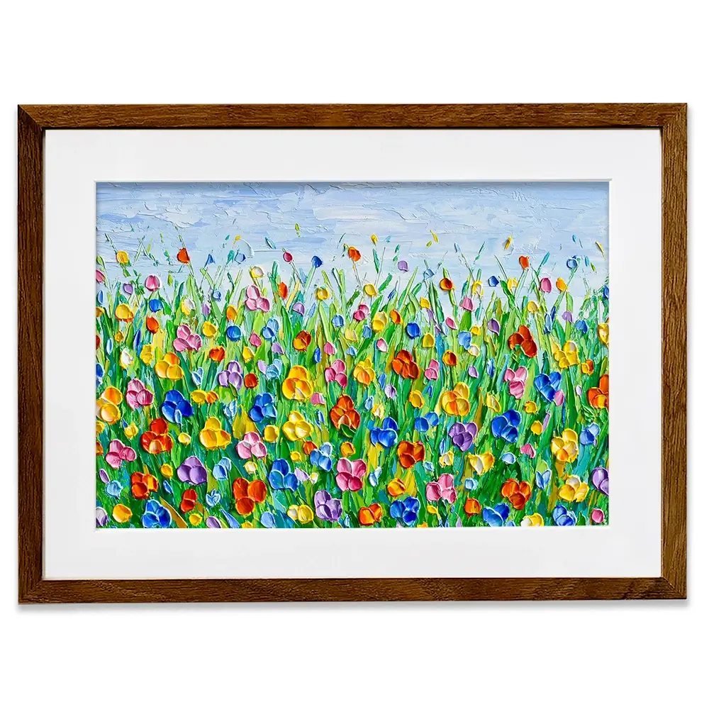 Joyful Meadow 2 Framed Art Print Joyful Meadow 2 Framed Art Print wall art product Olga Tkachyk