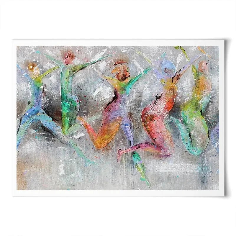 Jump Around Art Print Jump Around Art Print wall art product Studio Paint-Ing