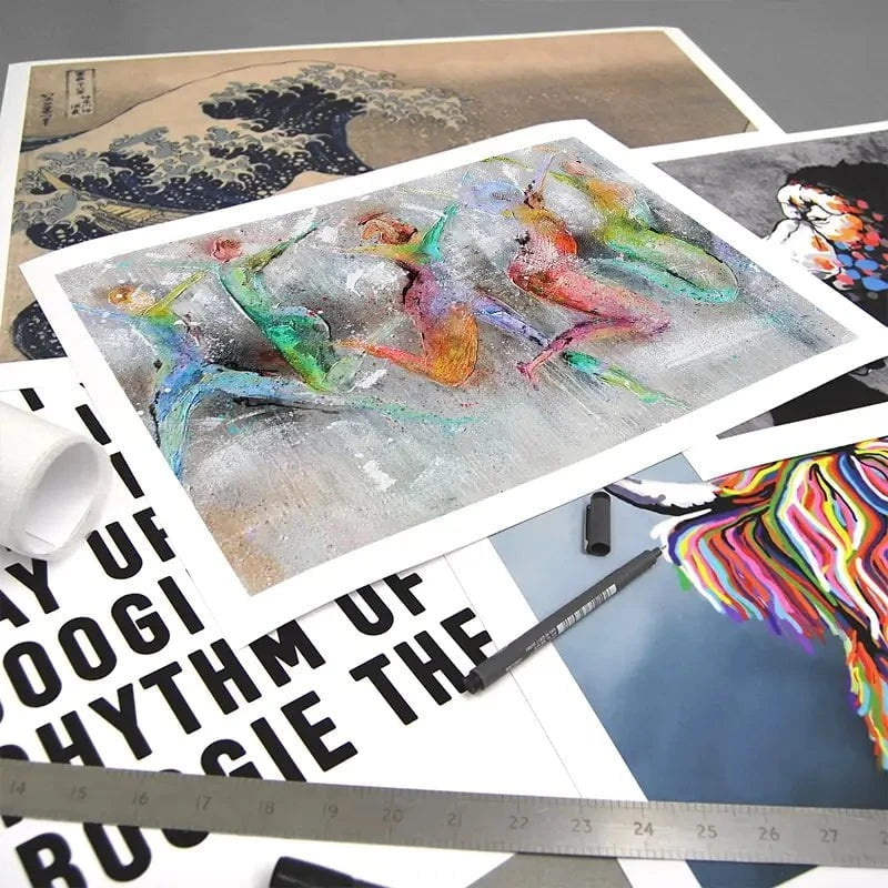 Jump Around Art Print Jump Around Art Print wall art product Studio Paint-Ing