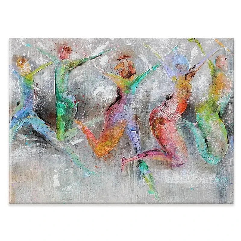Jump Around Canvas Print Jump Around Canvas Print wall art product Studio Paint-Ing