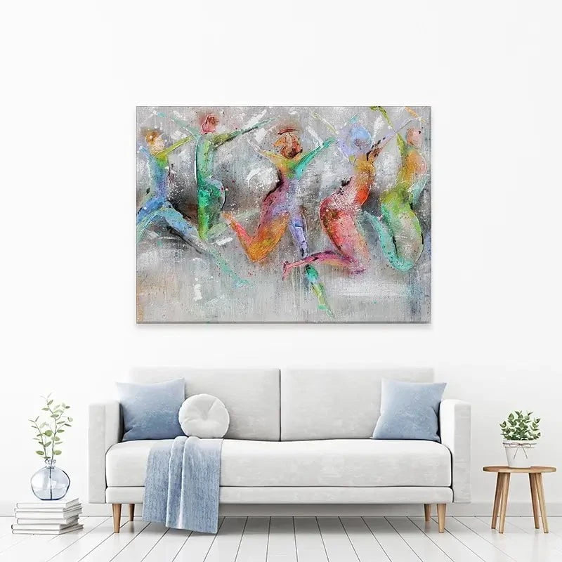 Jump Around Canvas Print Jump Around Canvas Print wall art product Studio Paint-Ing