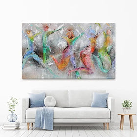 Jump Around Canvas Print Jump Around Canvas Print wall art product Studio Paint-Ing