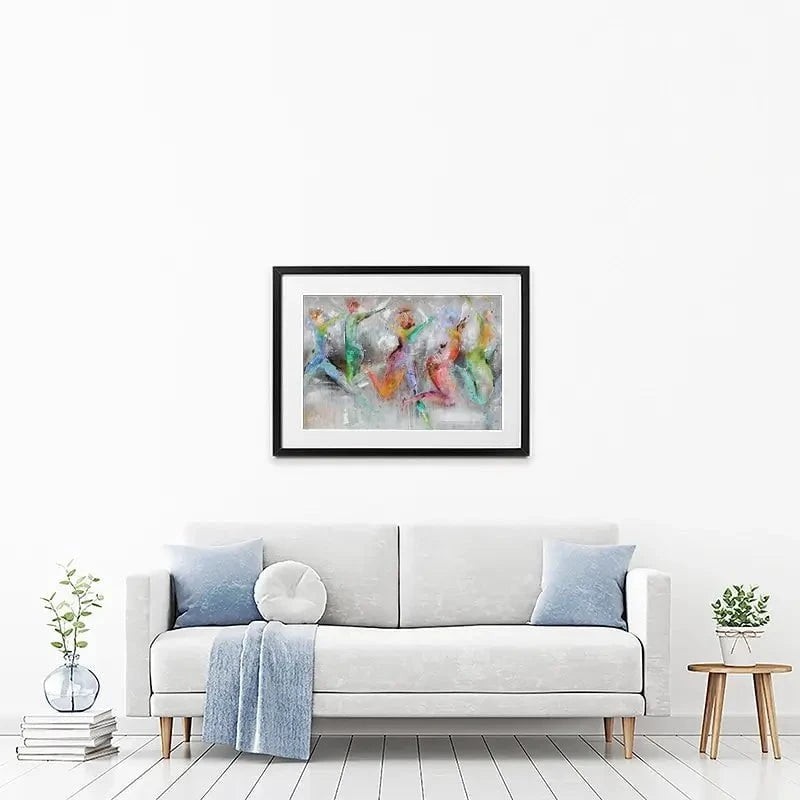 Jump Around Framed Art Print Jump Around Framed Art Print wall art product Studio Paint-Ing