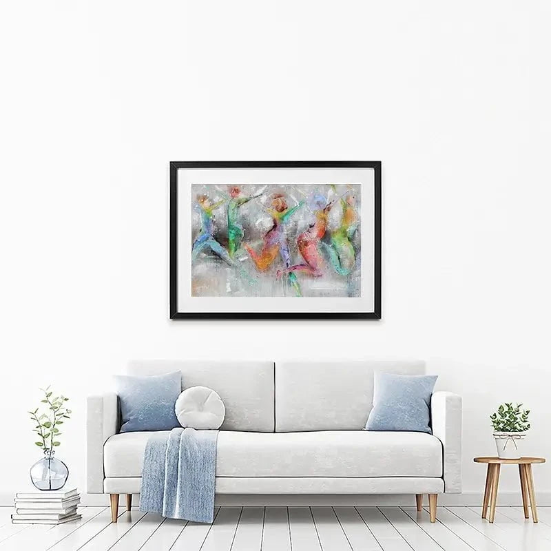 Jump Around Framed Art Print Jump Around Framed Art Print wall art product Studio Paint-Ing