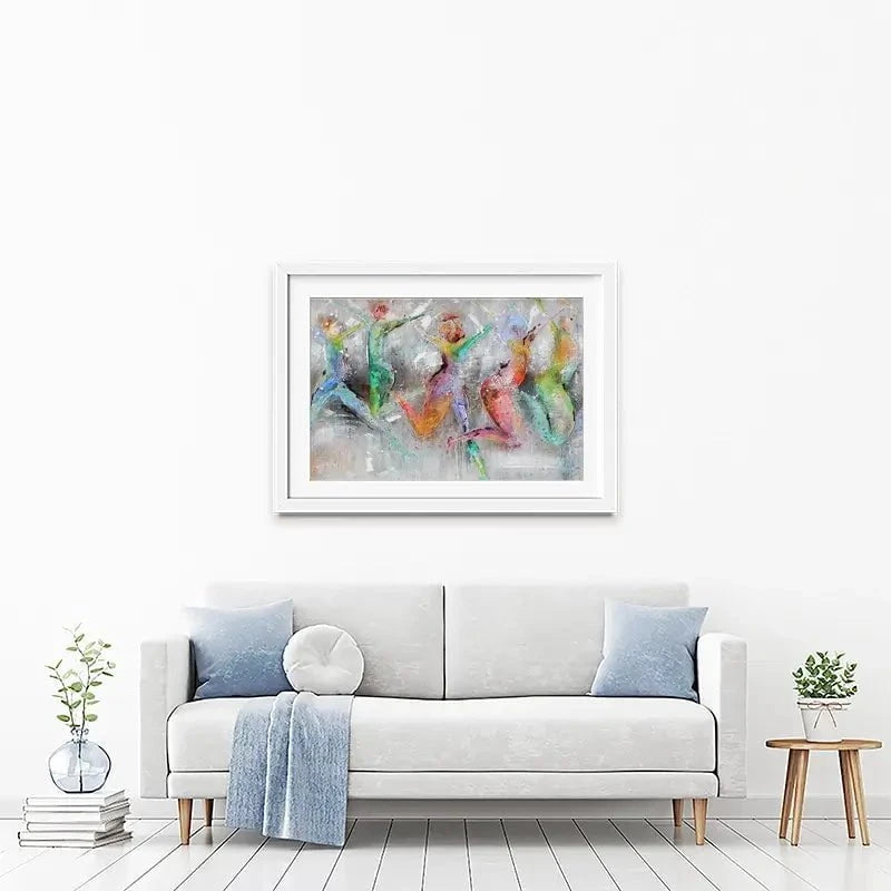 Jump Around Framed Art Print Jump Around Framed Art Print wall art product Studio Paint-Ing