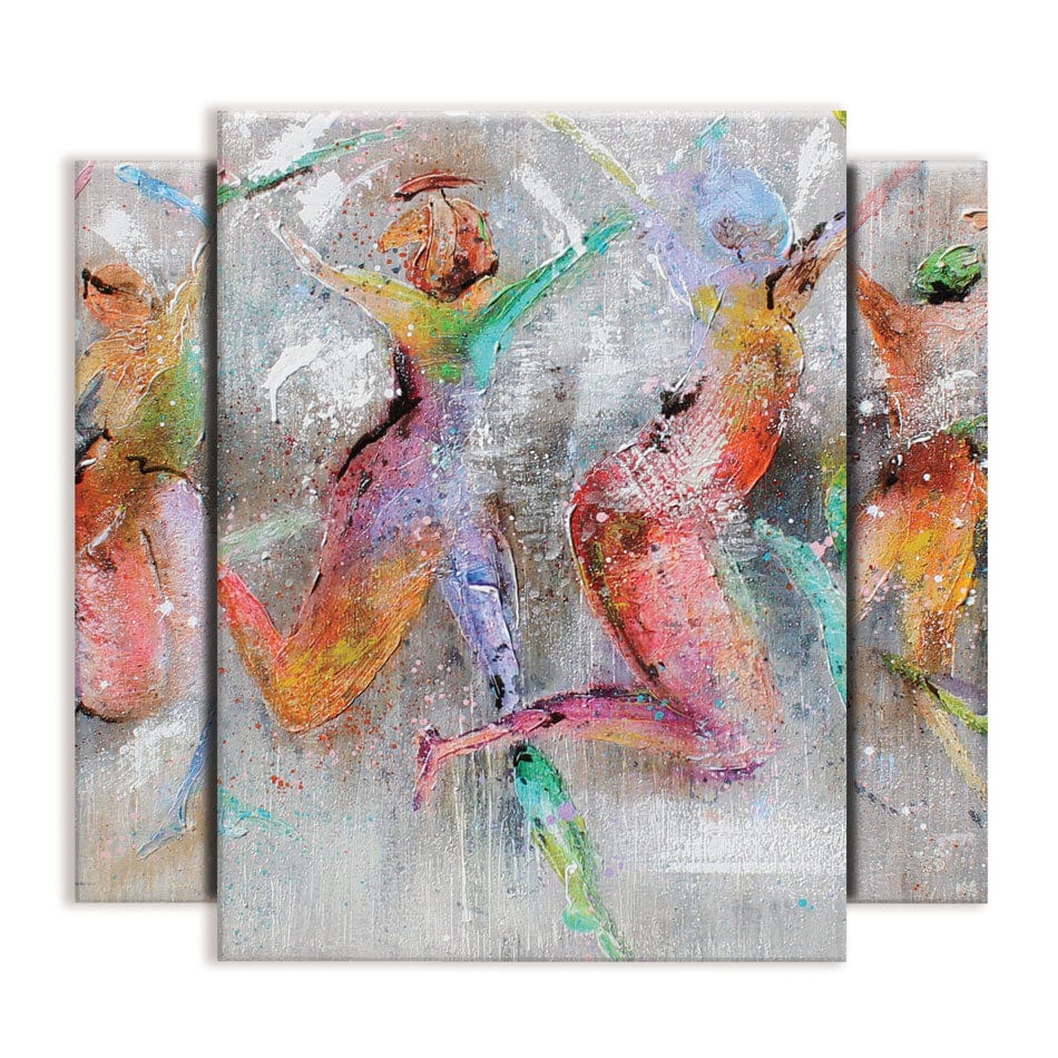 Jump Around Trio Canvas Print wall art product Studio Paint-Ing