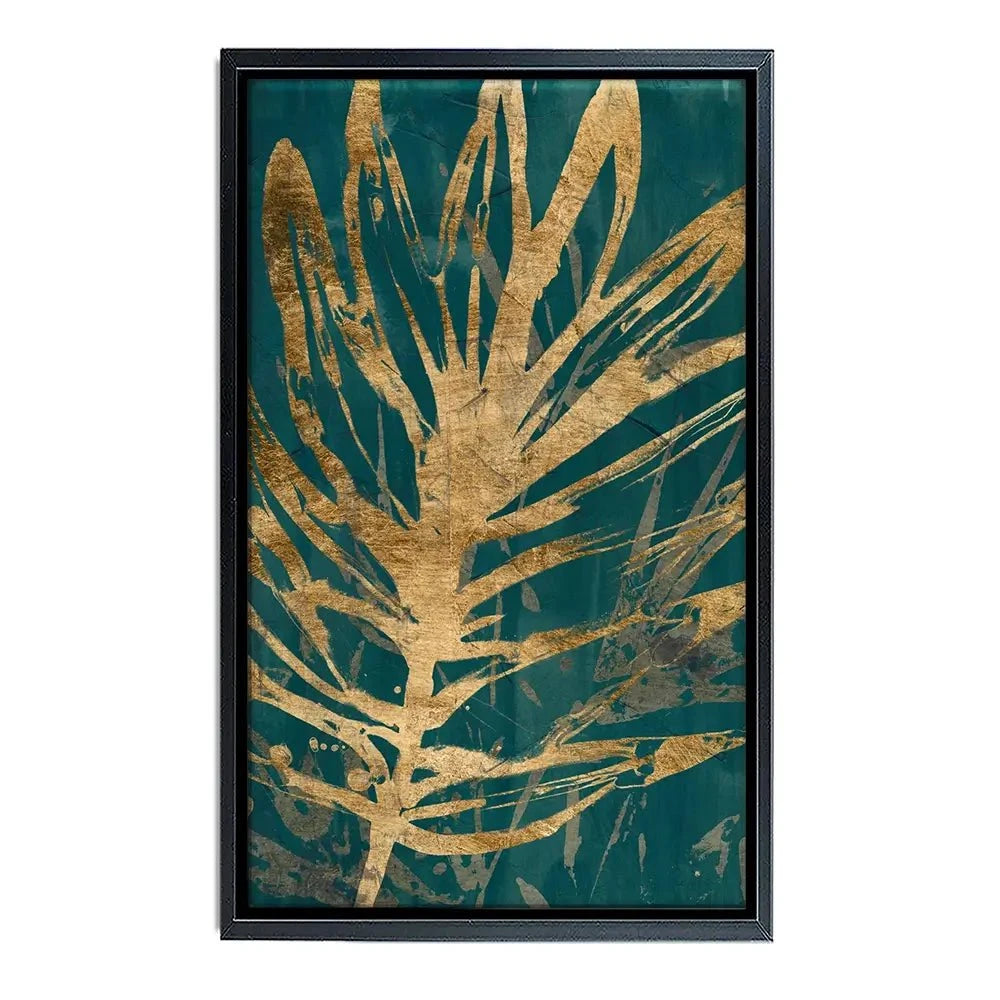 Jungle Leaves Canvas Print Jungle Leaves Canvas Print wall art product June Erica Vess