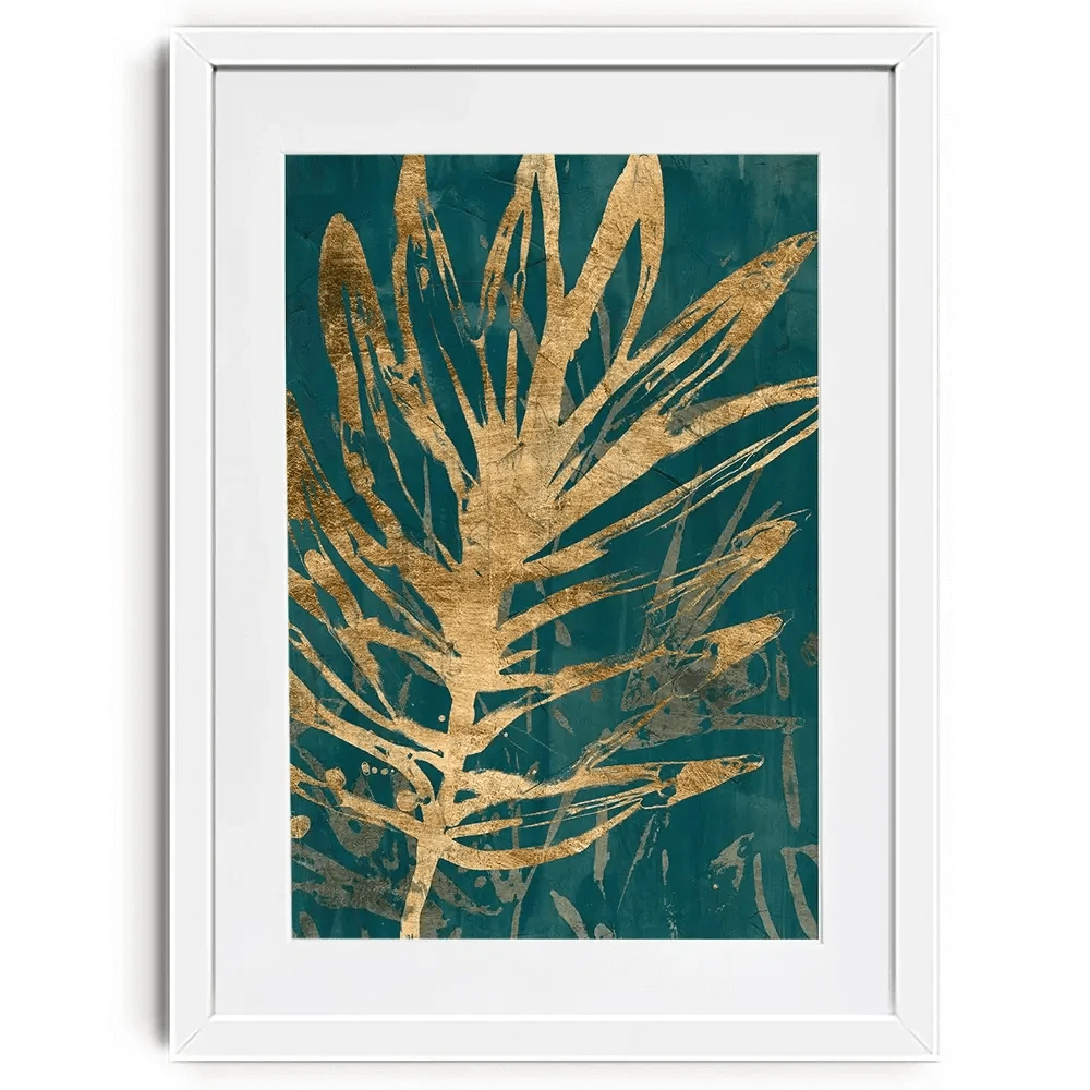 Jungle Leaves Framed Art Print Jungle Leaves Framed Art Print wall art product June Erica Vess