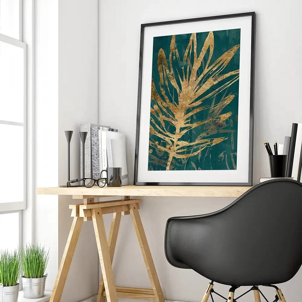 Jungle Leaves Framed Art Print Jungle Leaves Framed Art Print wall art product June Erica Vess
