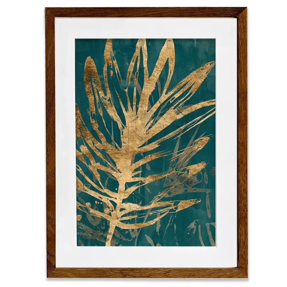 Jungle Leaves Framed Art Print Jungle Leaves Framed Art Print wall art product June Erica Vess