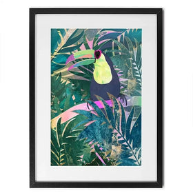 Jungle Toucan Framed Art Print Jungle Toucan Framed Art Print wall art product Sarah Manovski