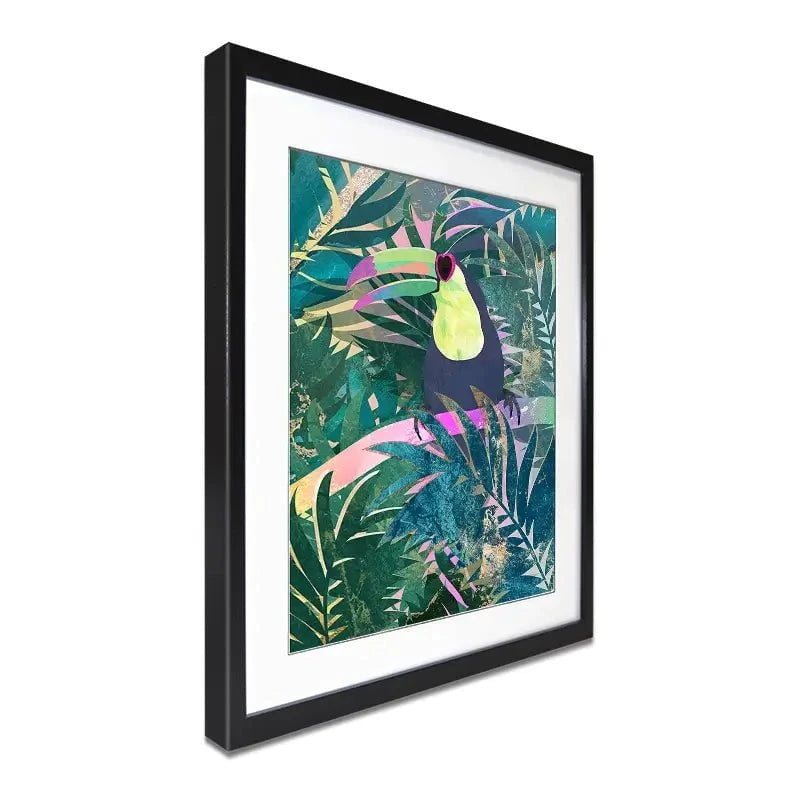 Jungle Toucan Framed Art Print Jungle Toucan Framed Art Print wall art product Sarah Manovski