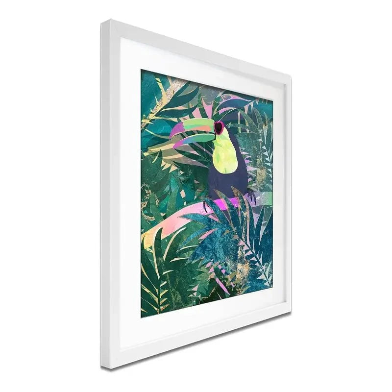 Jungle Toucan Framed Art Print Jungle Toucan Framed Art Print wall art product Sarah Manovski